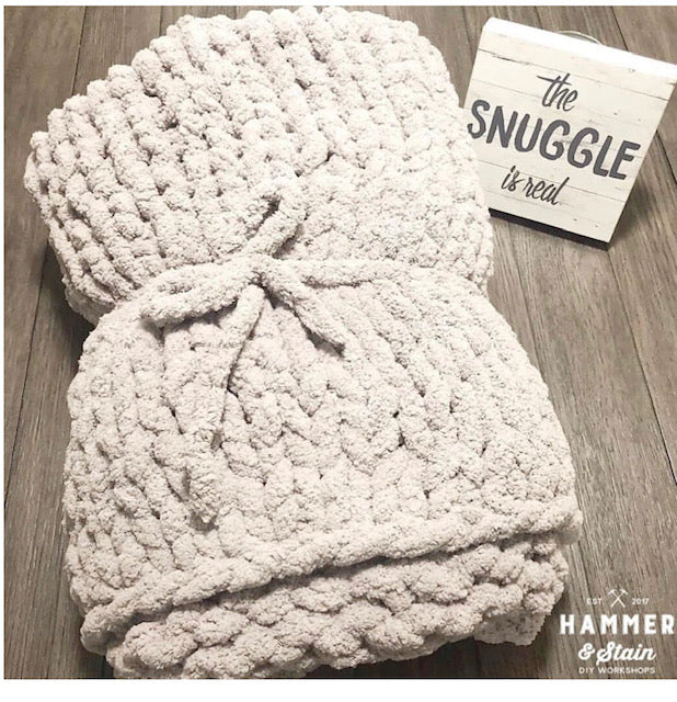 12/08/23 Friday 6:00 PM Cozy Hand Knitted Blanket Workshop