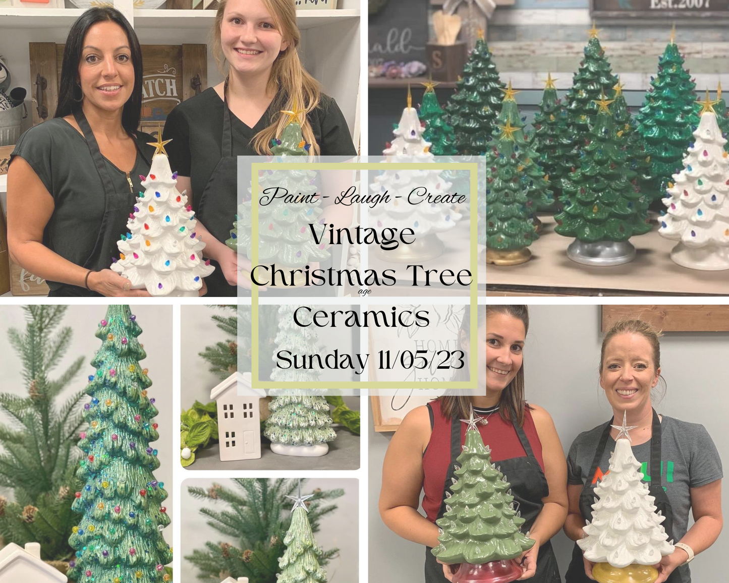 11/05/23 Sunday 3:00 PM Christmas Tree Ceramics