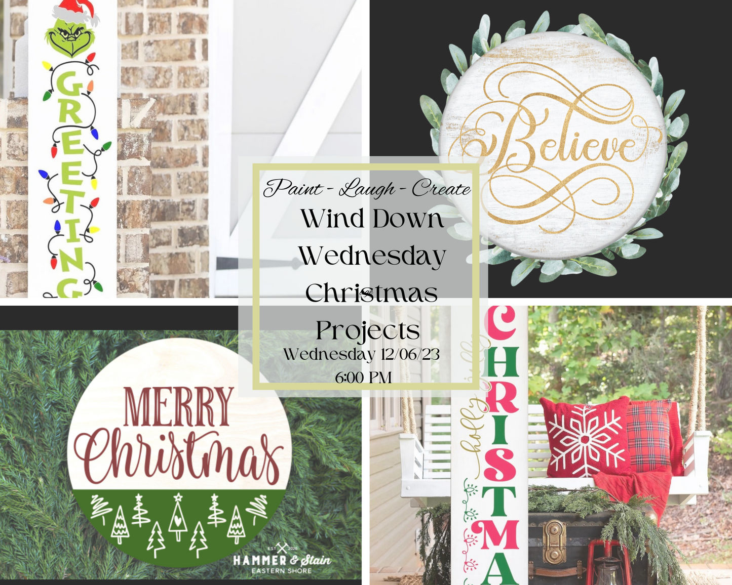 12/06/23 6:00 PM Wine Down Wednesday Christmas Edition