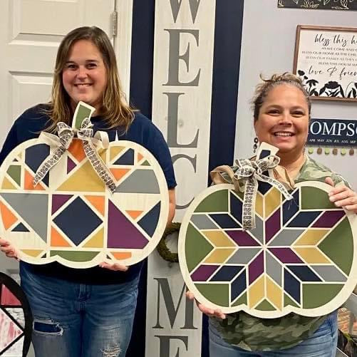 WOODEN BARN QUILT PUMPKIN PATTERN KIT OR MAKE IT FOR ME