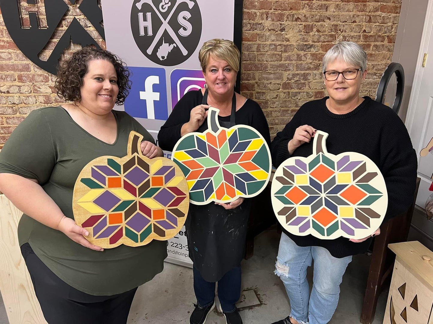 WOODEN BARN QUILT PUMPKIN PATTERN KIT OR MAKE IT FOR ME
