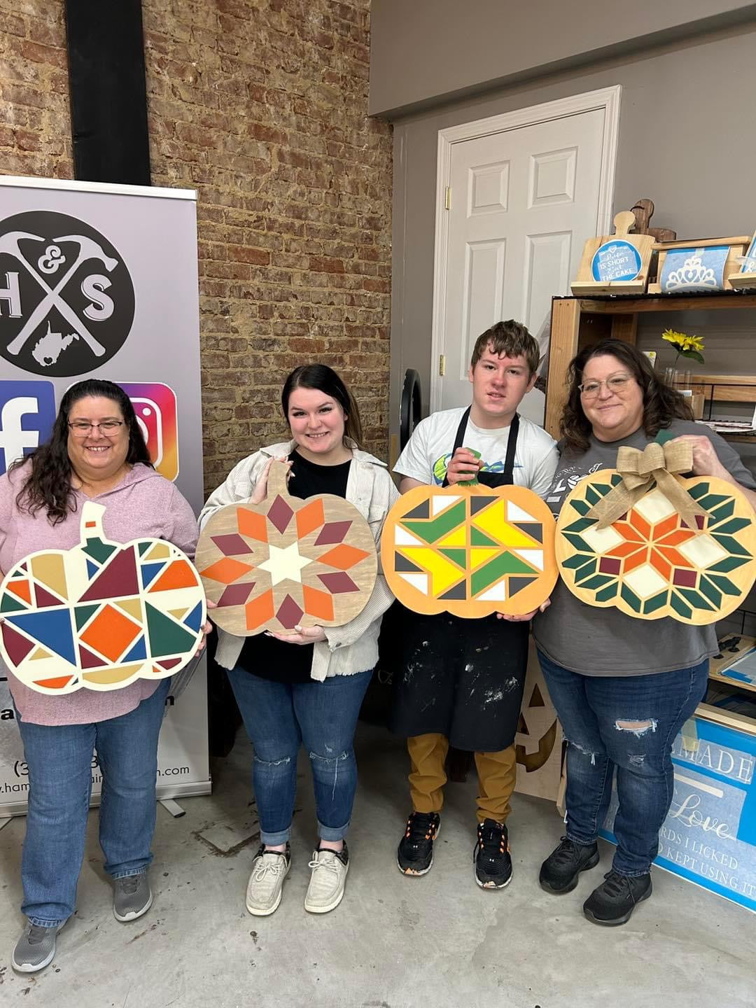 WOODEN BARN QUILT PUMPKIN PATTERN KIT OR MAKE IT FOR ME
