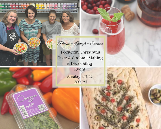 11/17/24 FOCACCIA BREAD TREES & COCKTAIL MAKING/DECORATING EVENT