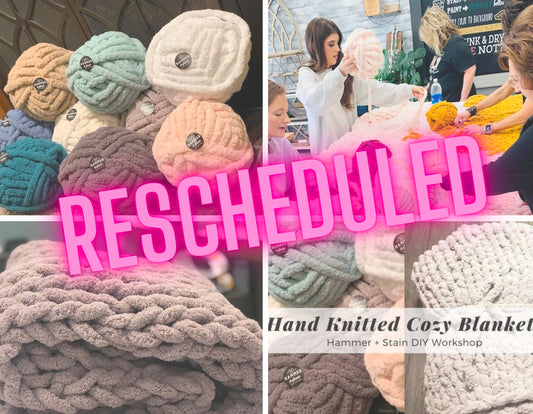 01/25/25 Saturday 11:00 AM Cozy Hand Knitted Blanket Workshop