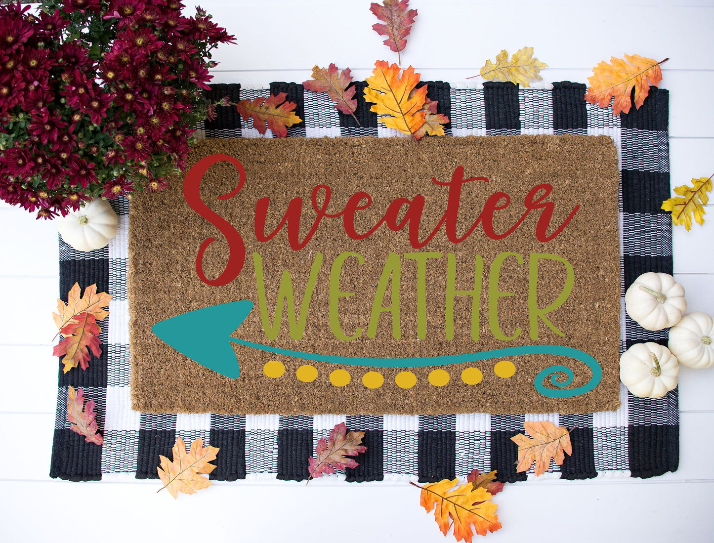 SHOW YOUR TEAM COLORS Football/Fall Doormat Take & Make Kits