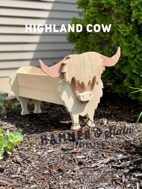 Highland Cow Planter (Pick Your Project/Hammer @ Home/Make It For Me)